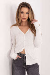 Openwork cardigan