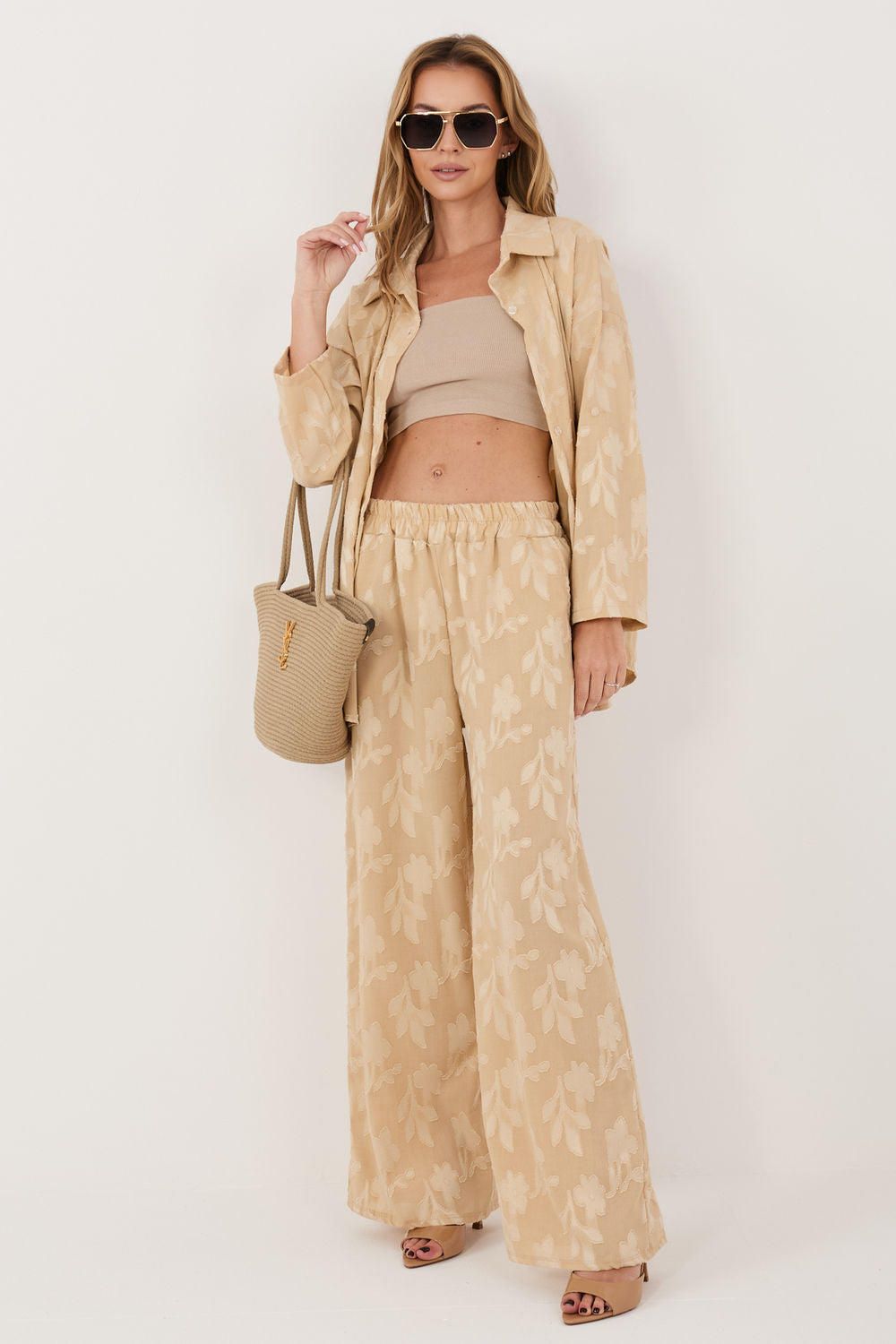 Textured trousers