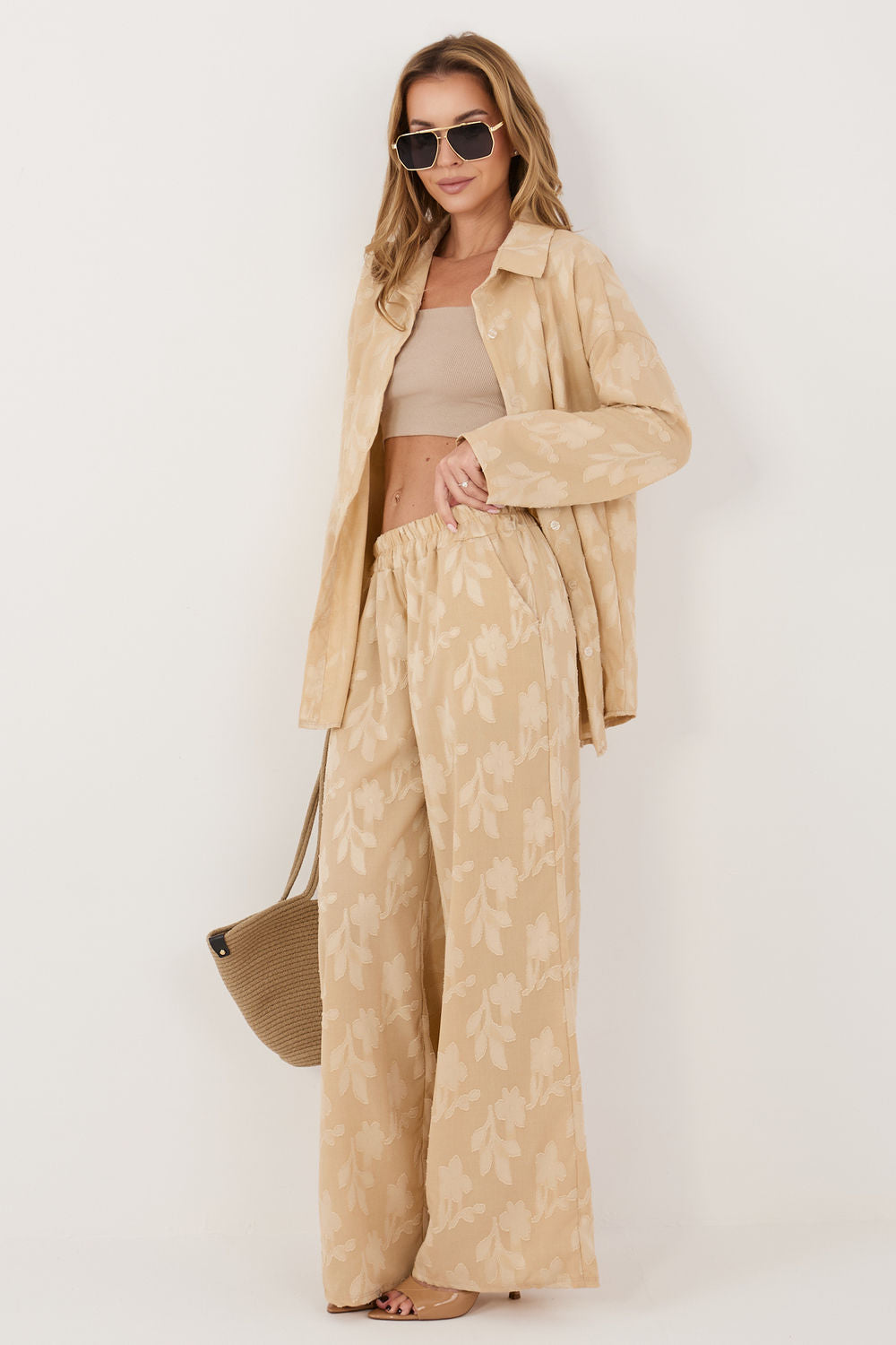 Textured trousers