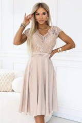 Lace evening dress
