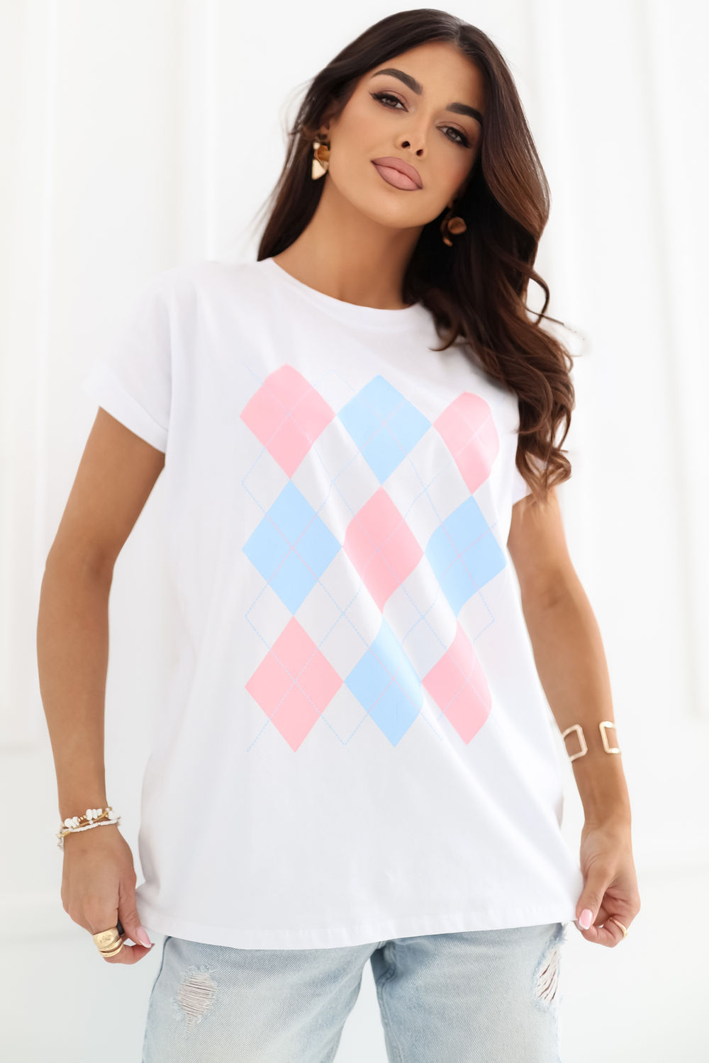 Geometric blouse