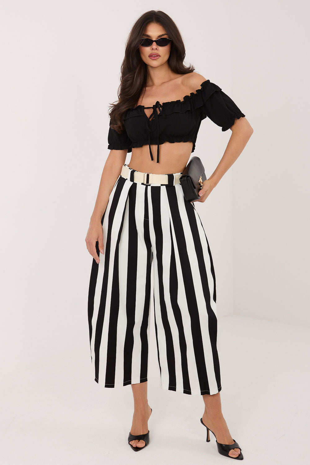 Striped trousers