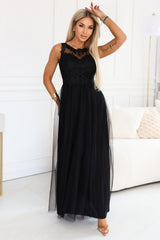 Lace evening dress