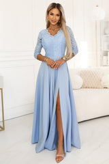 Lace evening dress