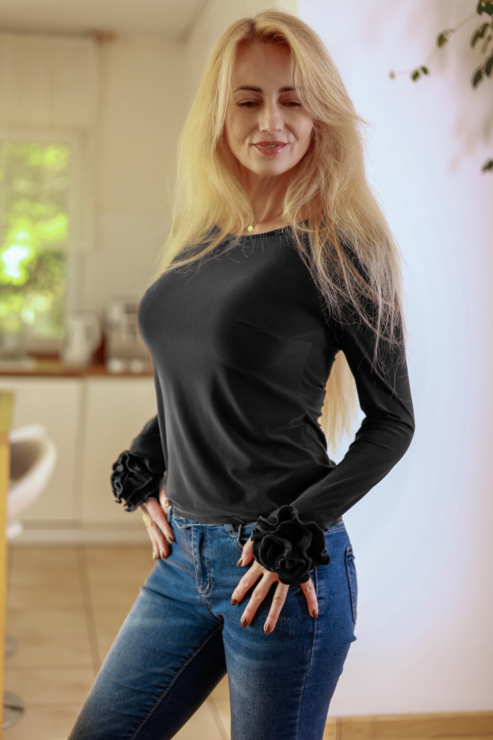 Elastic blouse
