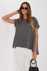 Checked blouse