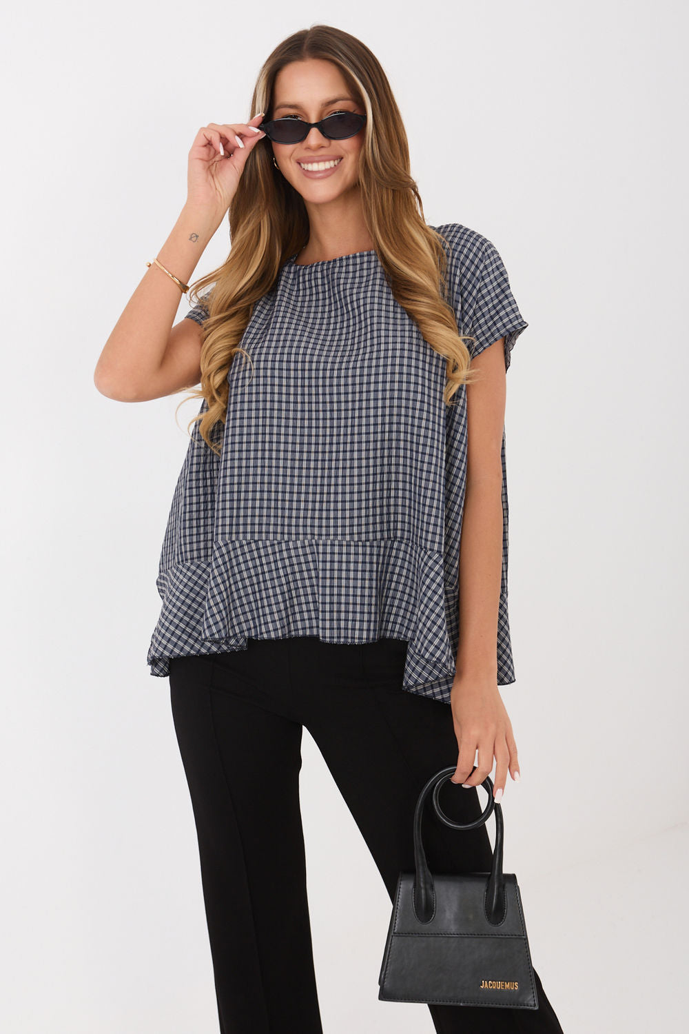 Checked blouse