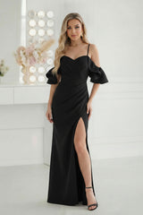 Pleated evening dress