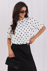Polka dot blouse