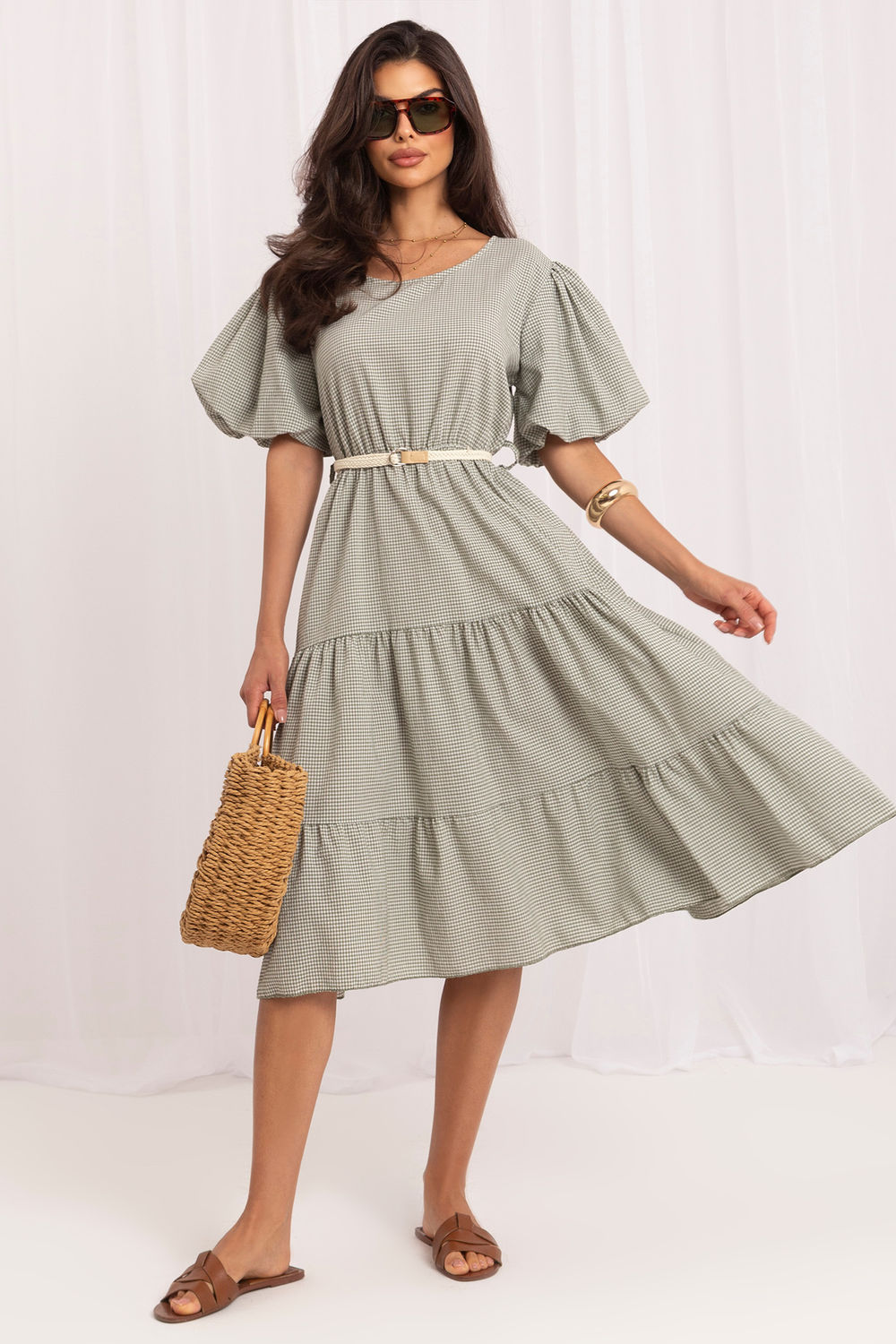 Checked dress