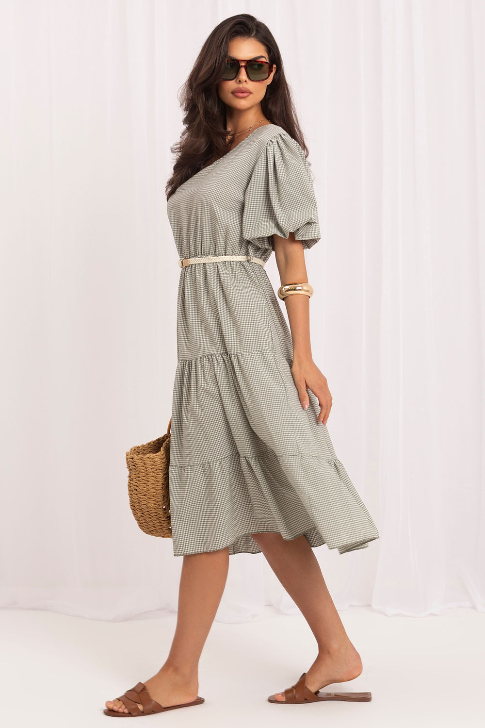Checked dress