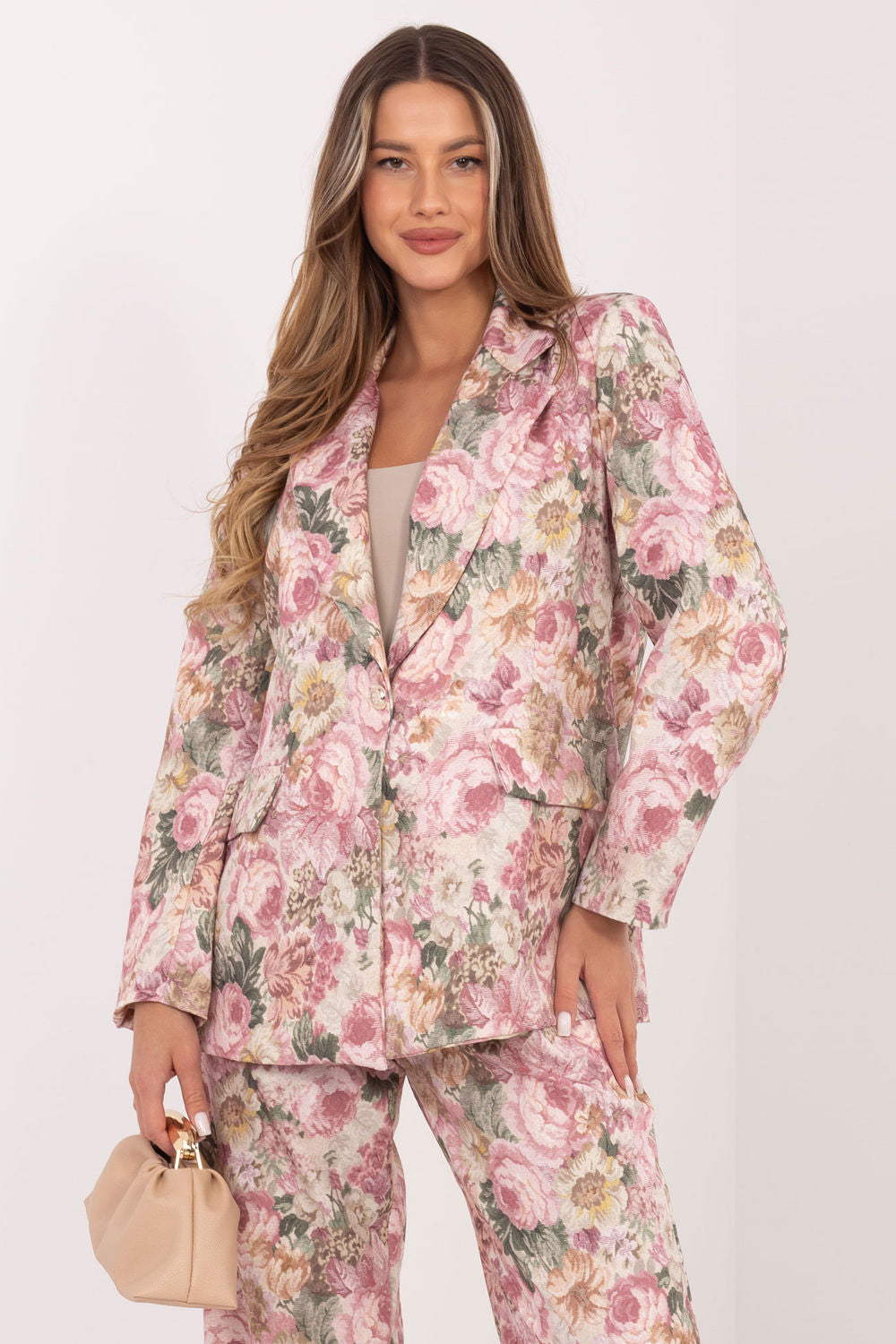Blue floral jacket