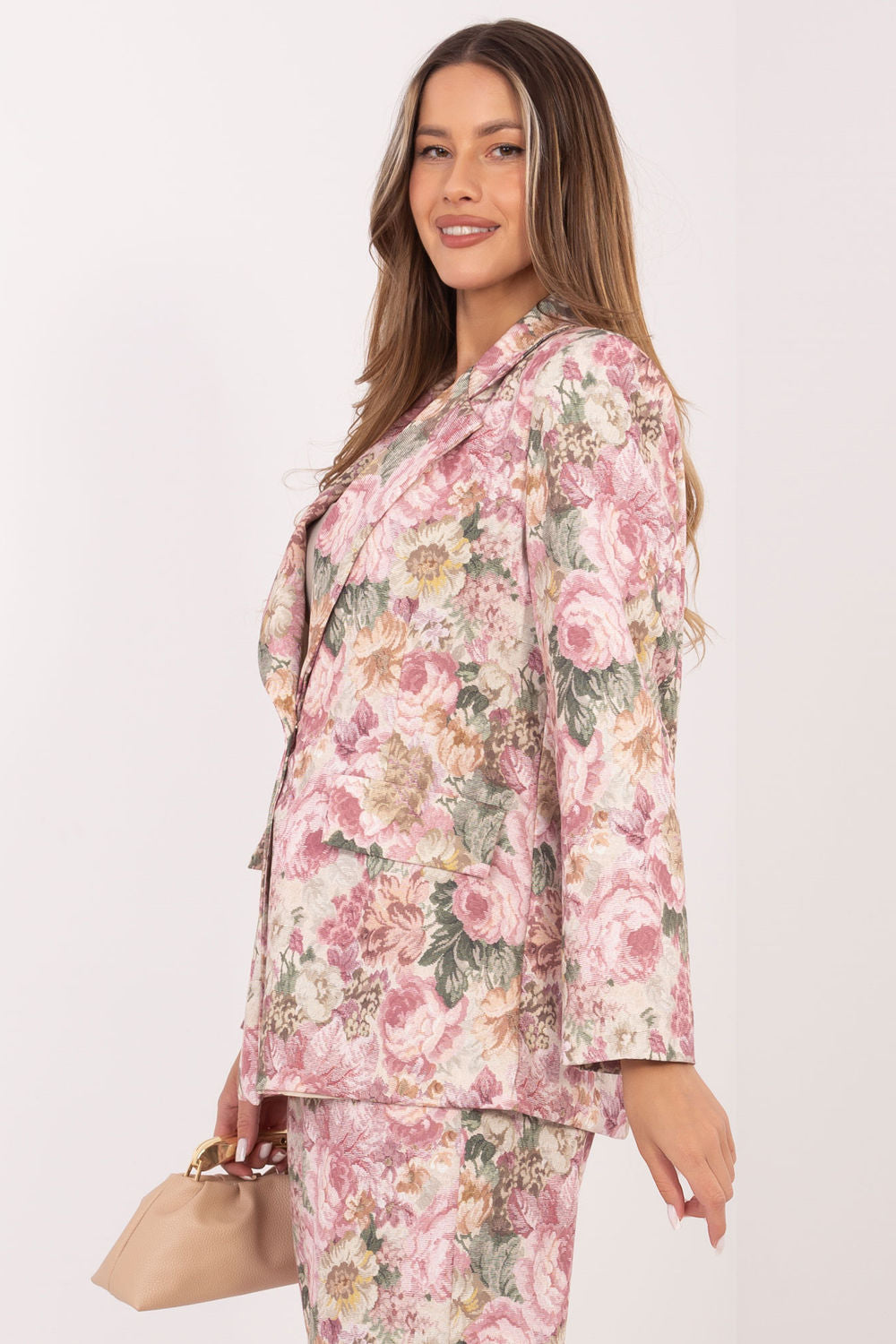Blue floral jacket