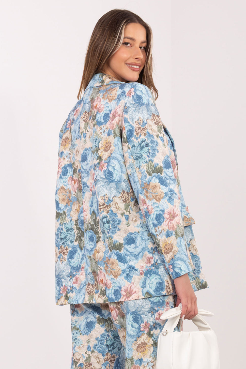 Blue floral jacket