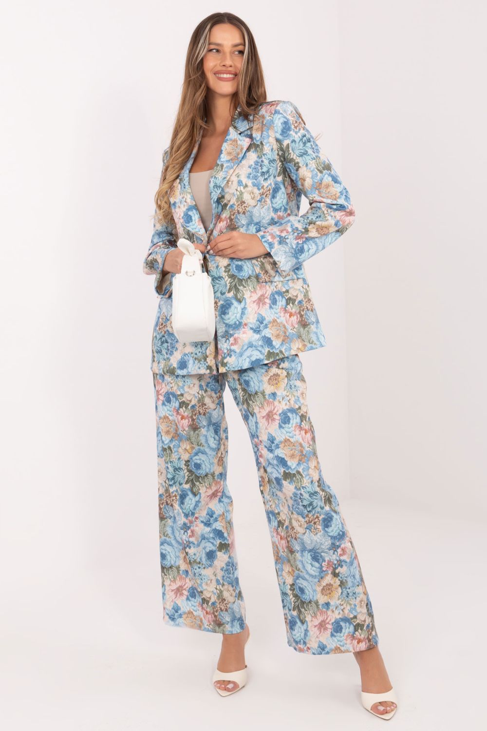 Blue floral jacket