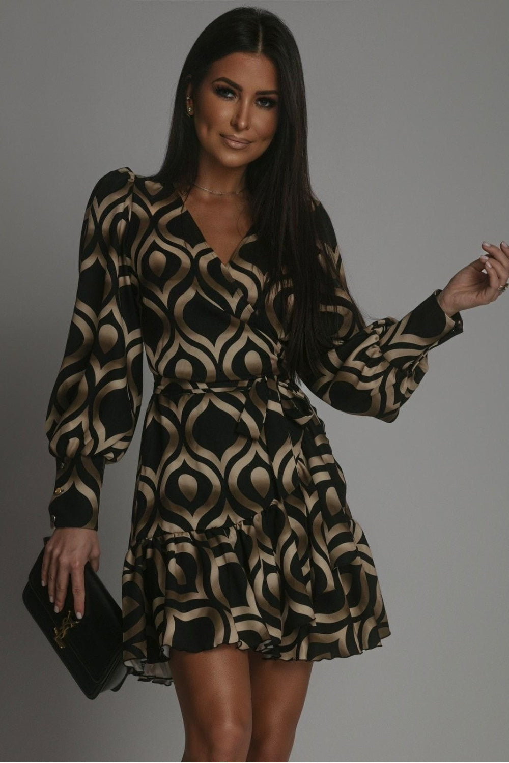 Multicolor viscose dress