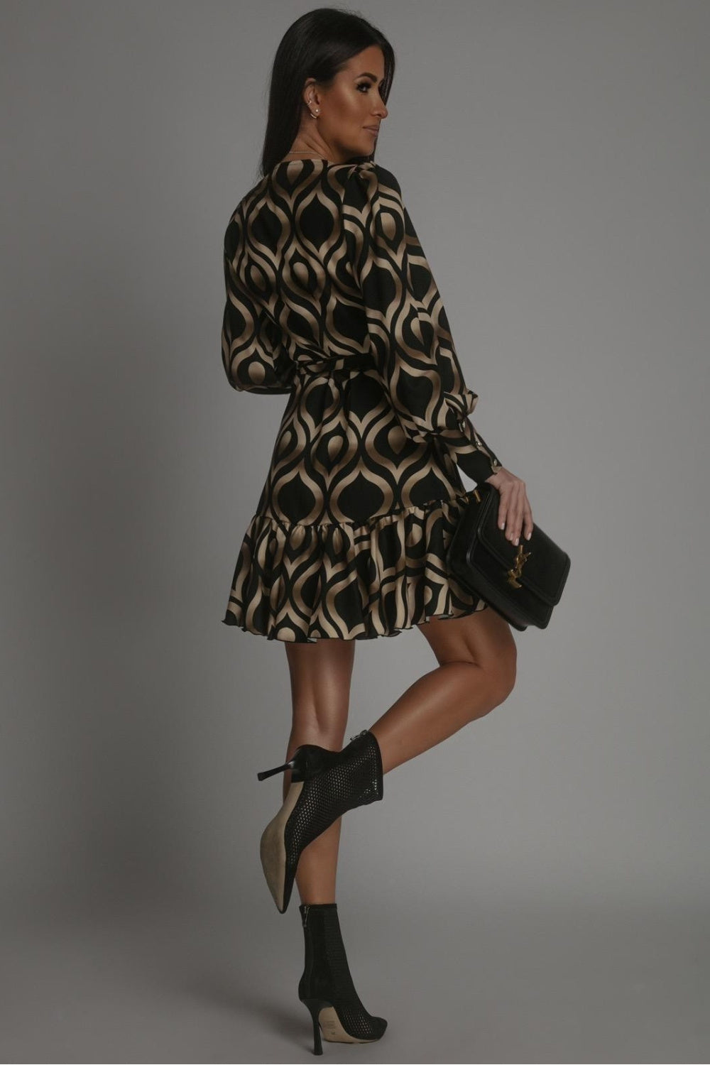 Multicolor viscose dress