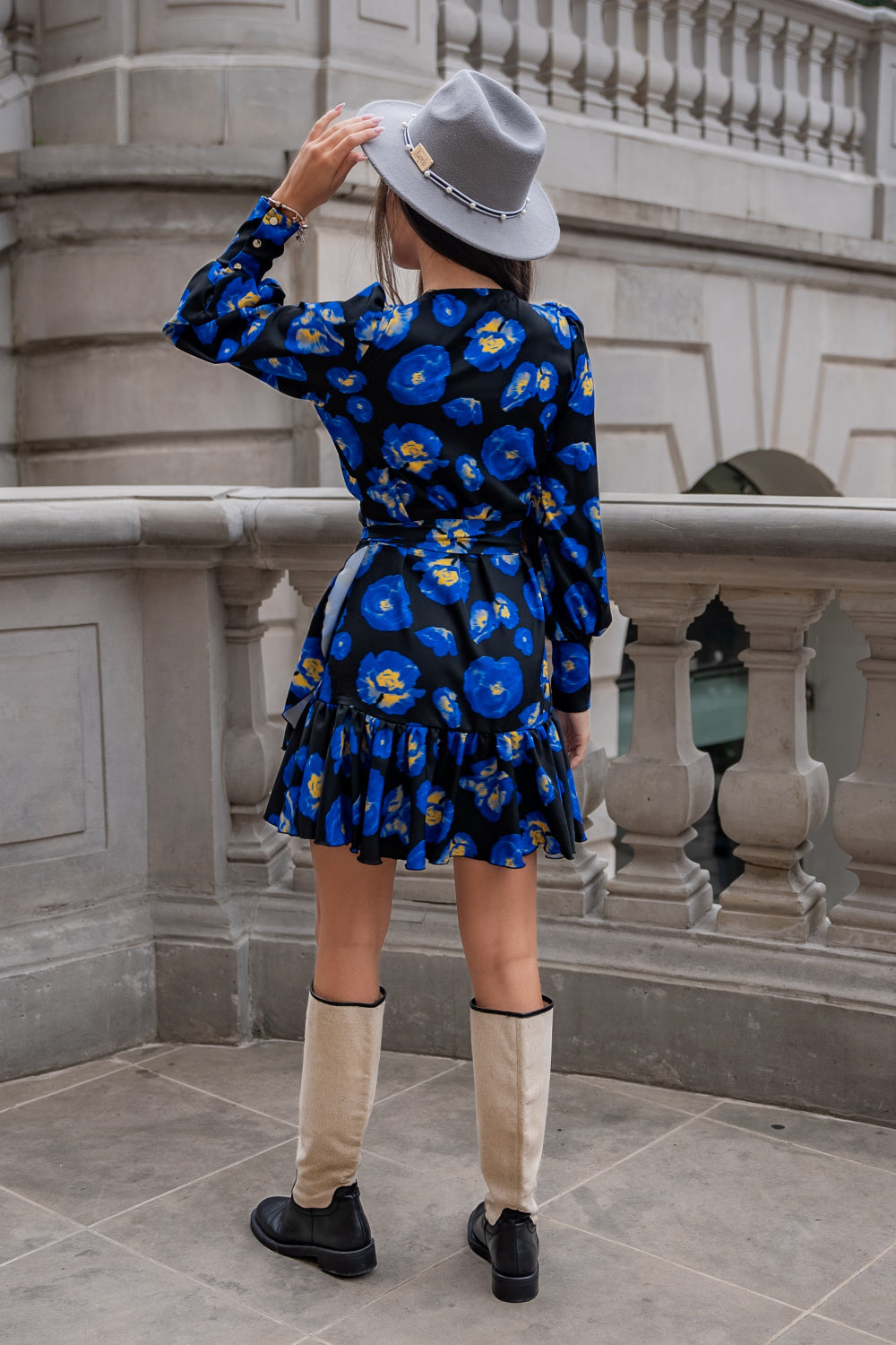 Multicolor viscose dress