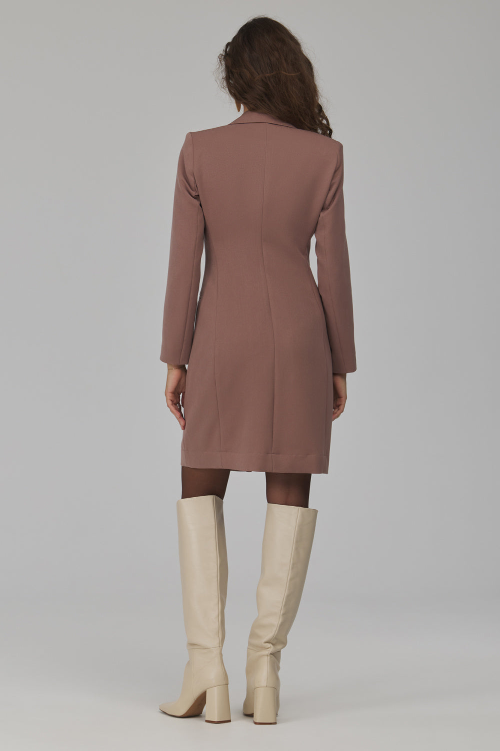 V-neck fitted dress