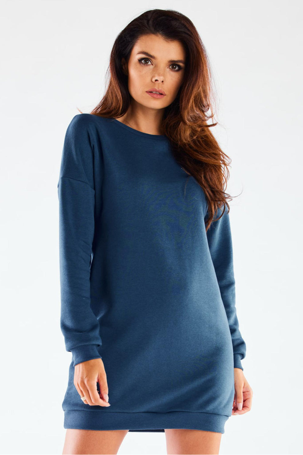 Long-sleeve mini dress