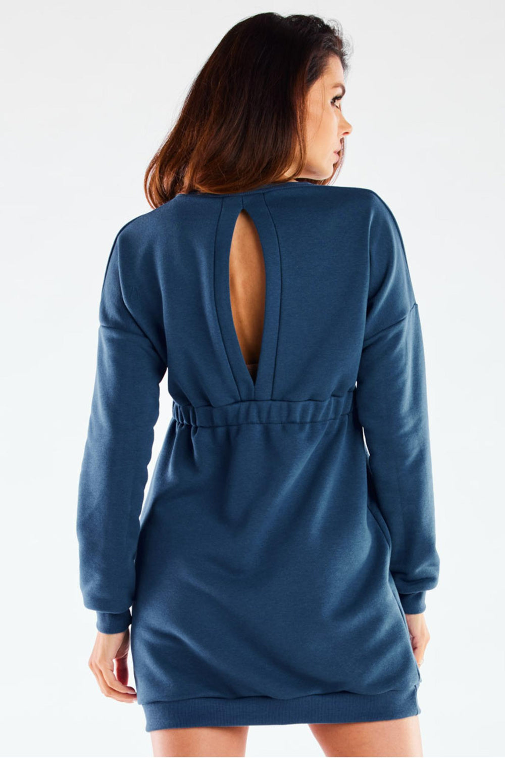 Long-sleeve mini dress
