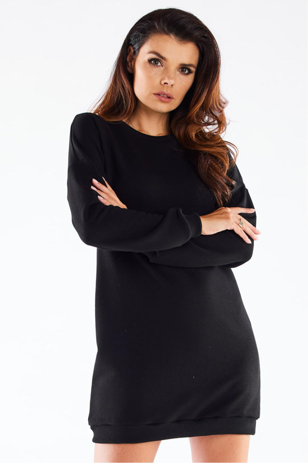 Long-sleeve mini dress