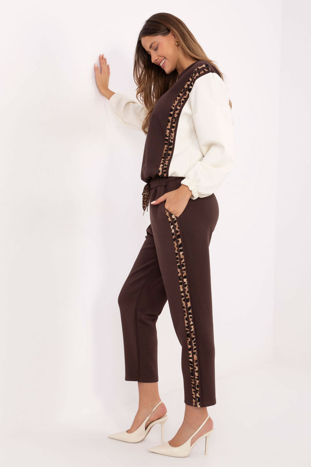 Red soft trousers