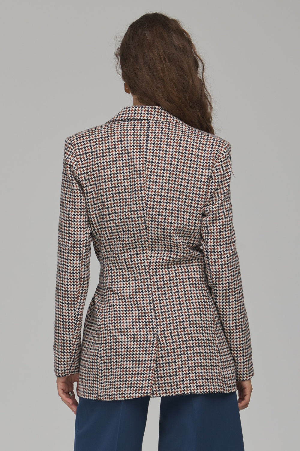 Grey buttoned elegant jacket