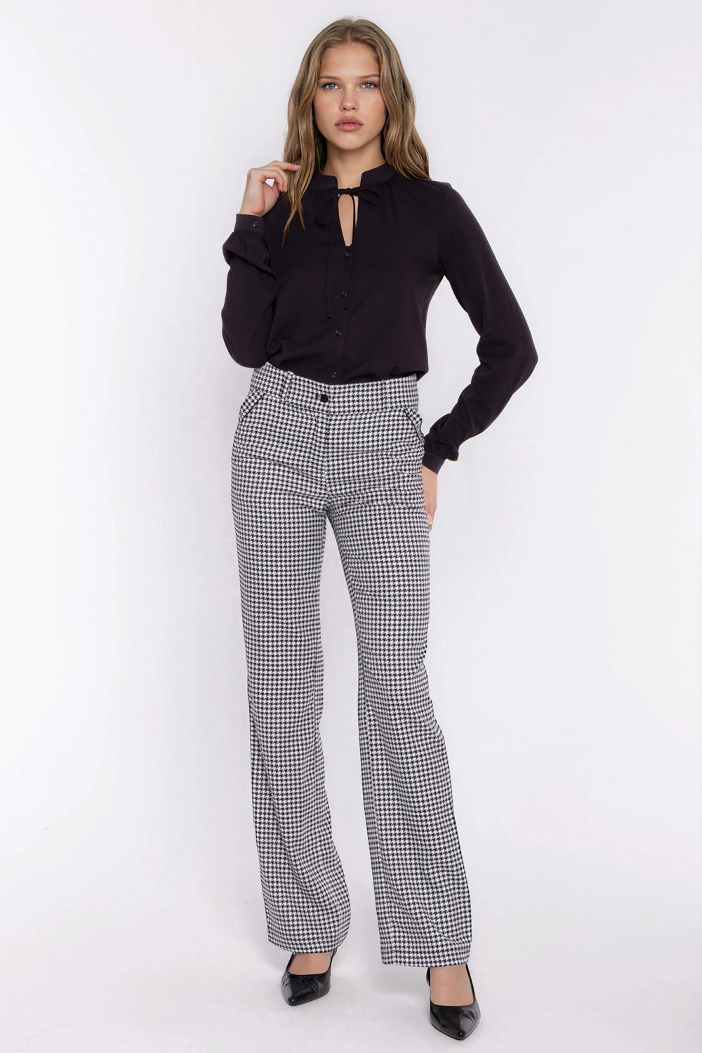 Multicolor fitted trousers