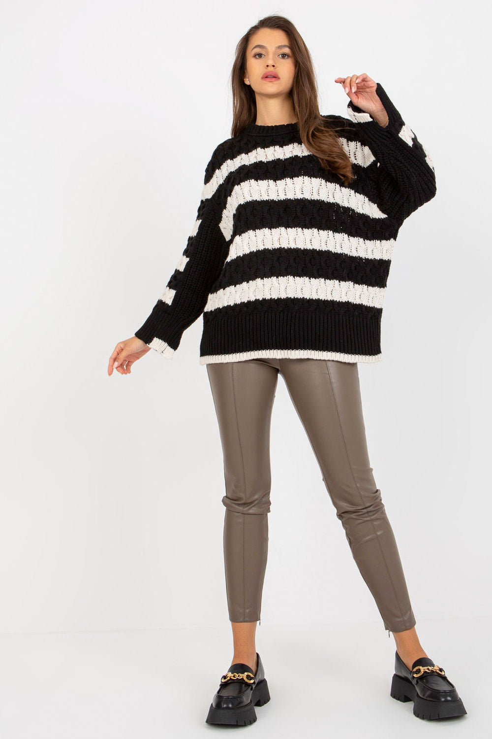 Striped wool jumper