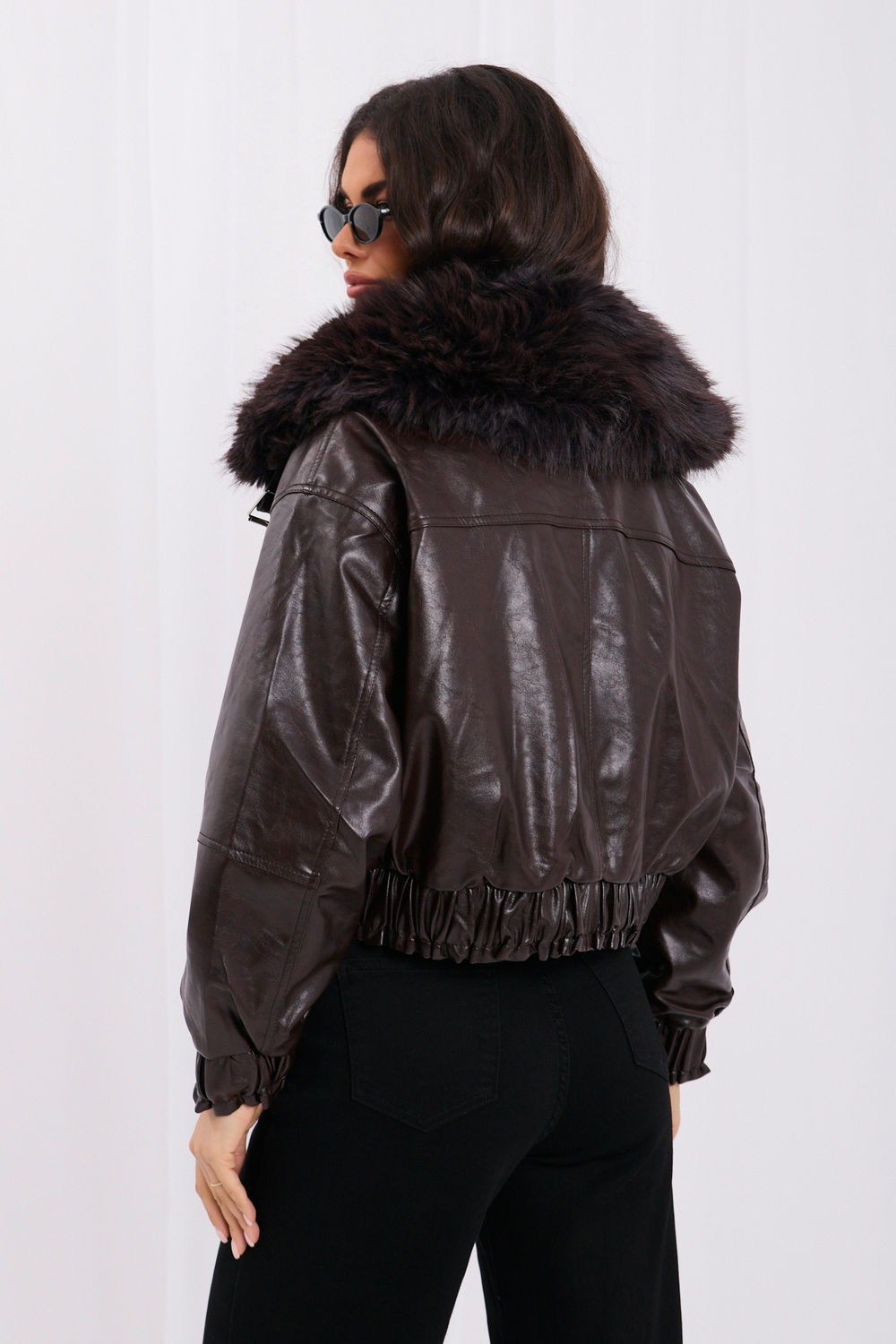 Faux fur coat