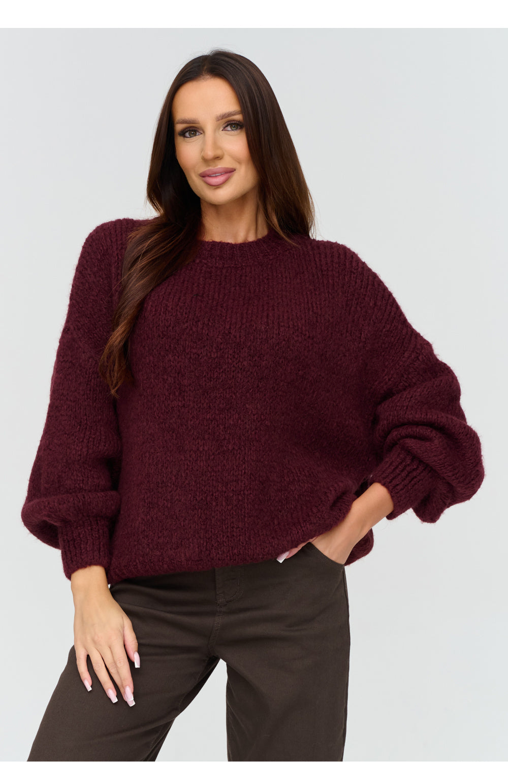 Red wool jumper
