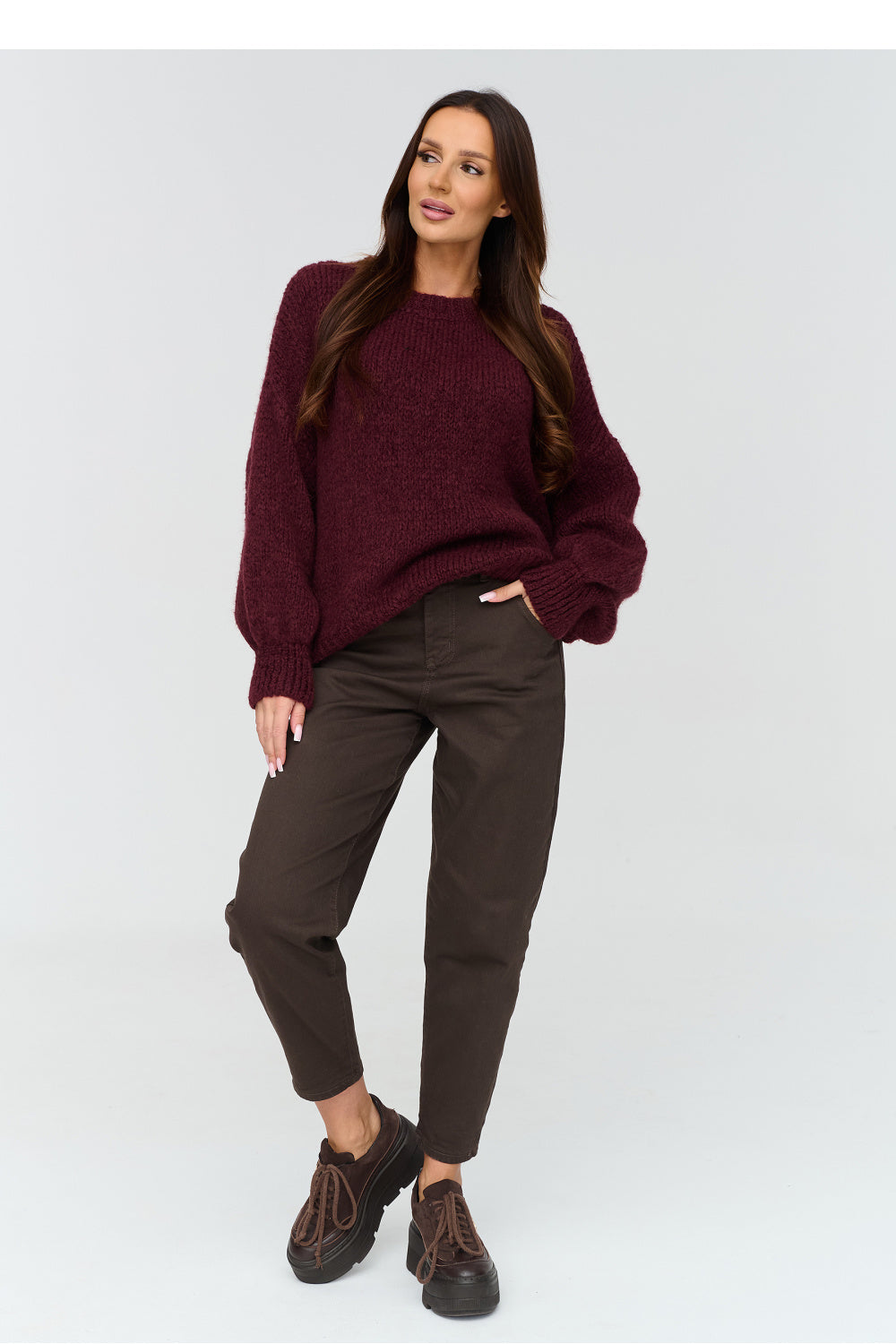 Red wool jumper