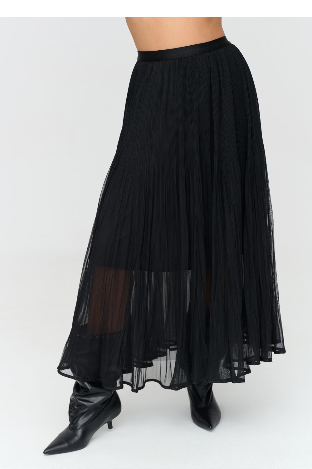Black tulle skirt