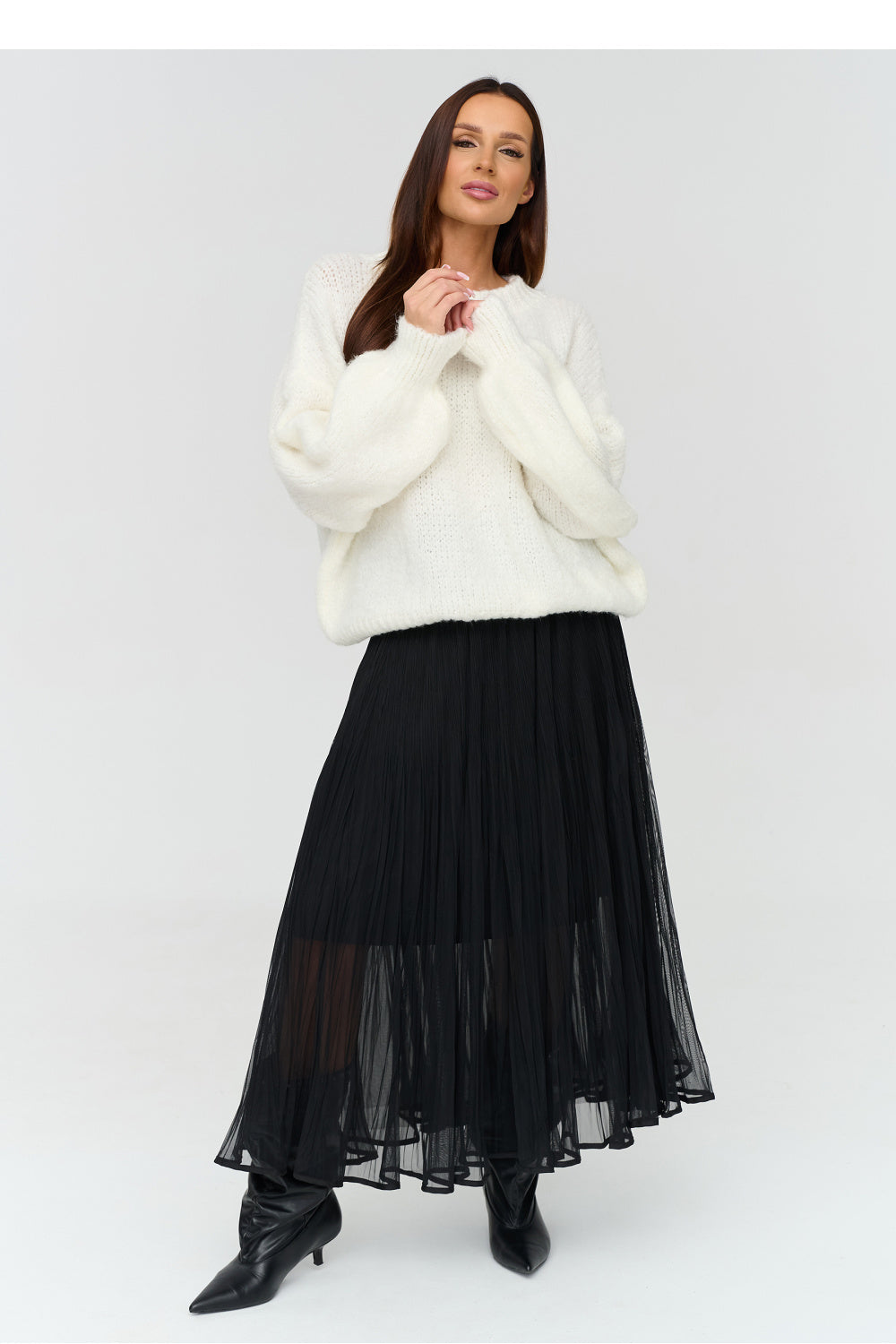 Black tulle skirt