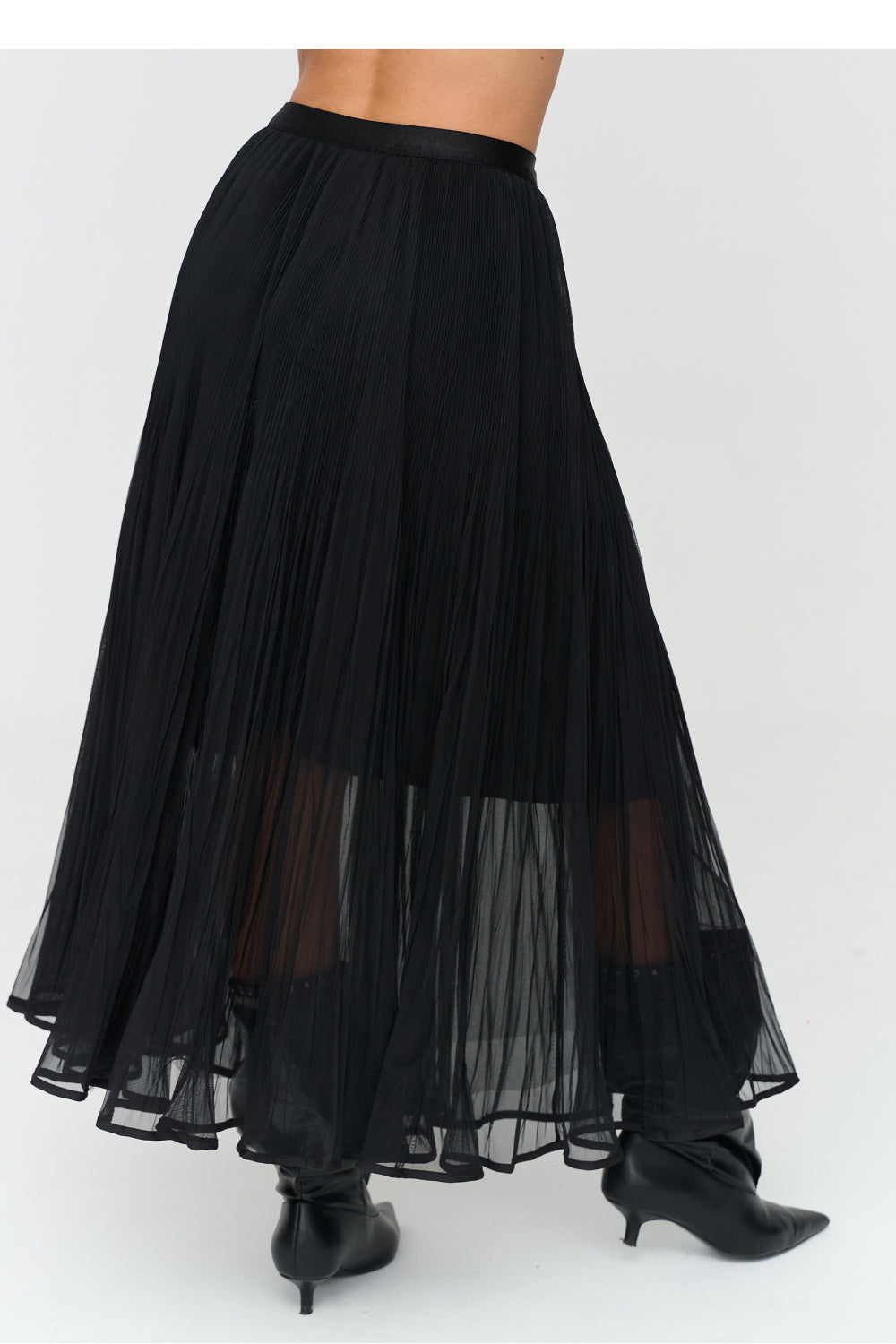 Black tulle skirt