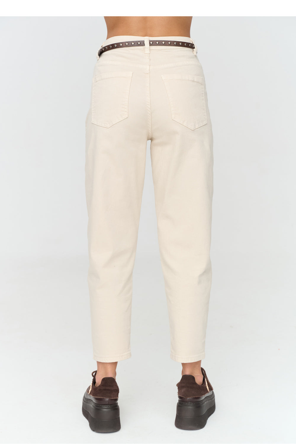 Beige classic trousers