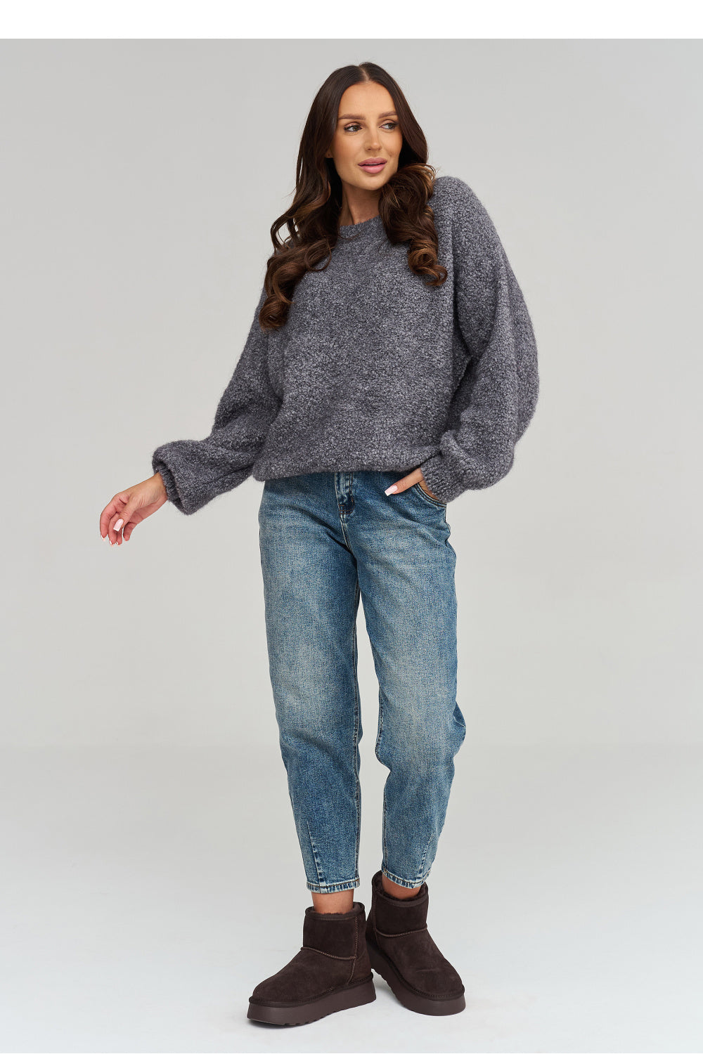Grey wool jumper