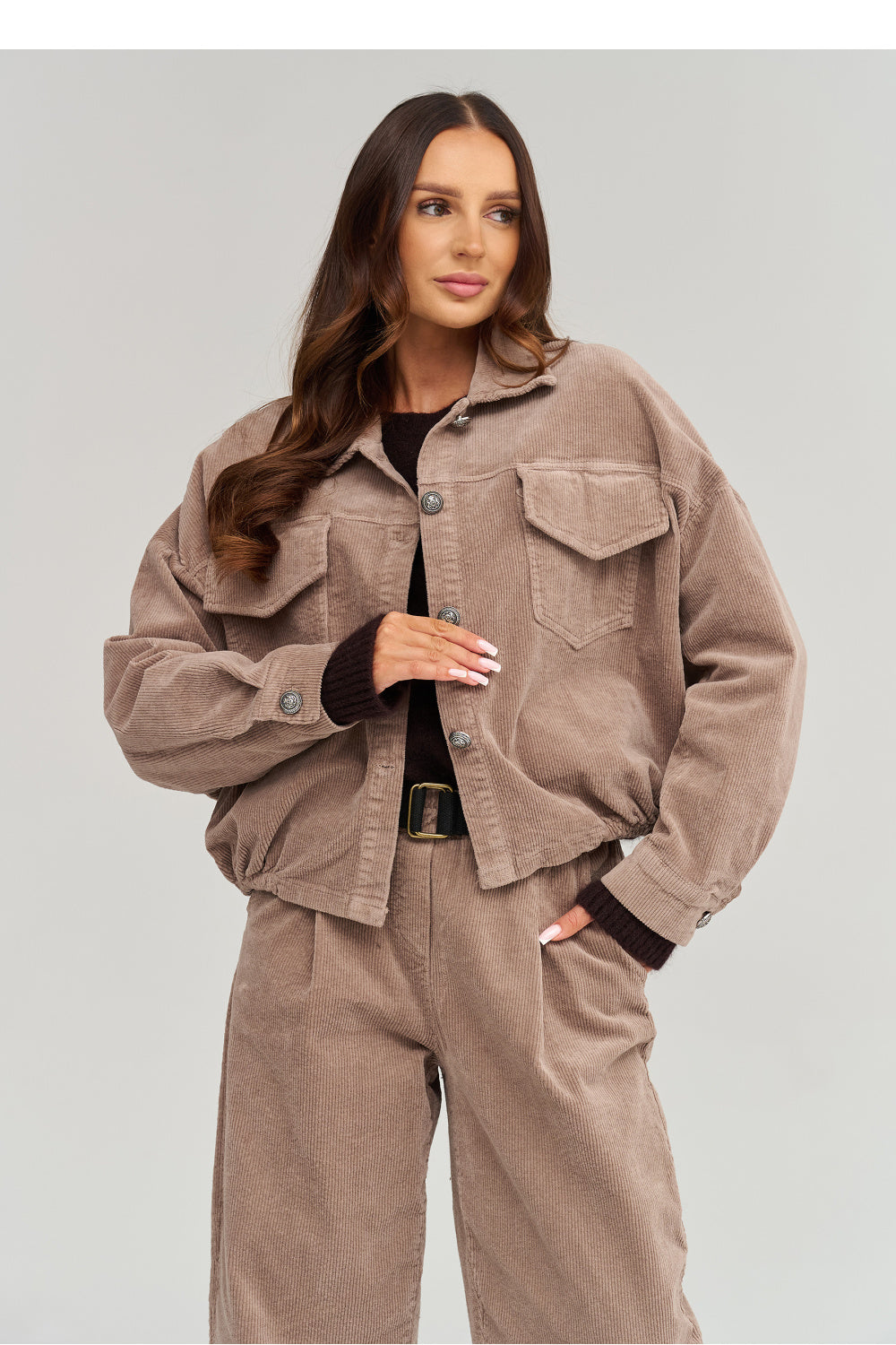 Beige corduroy coat