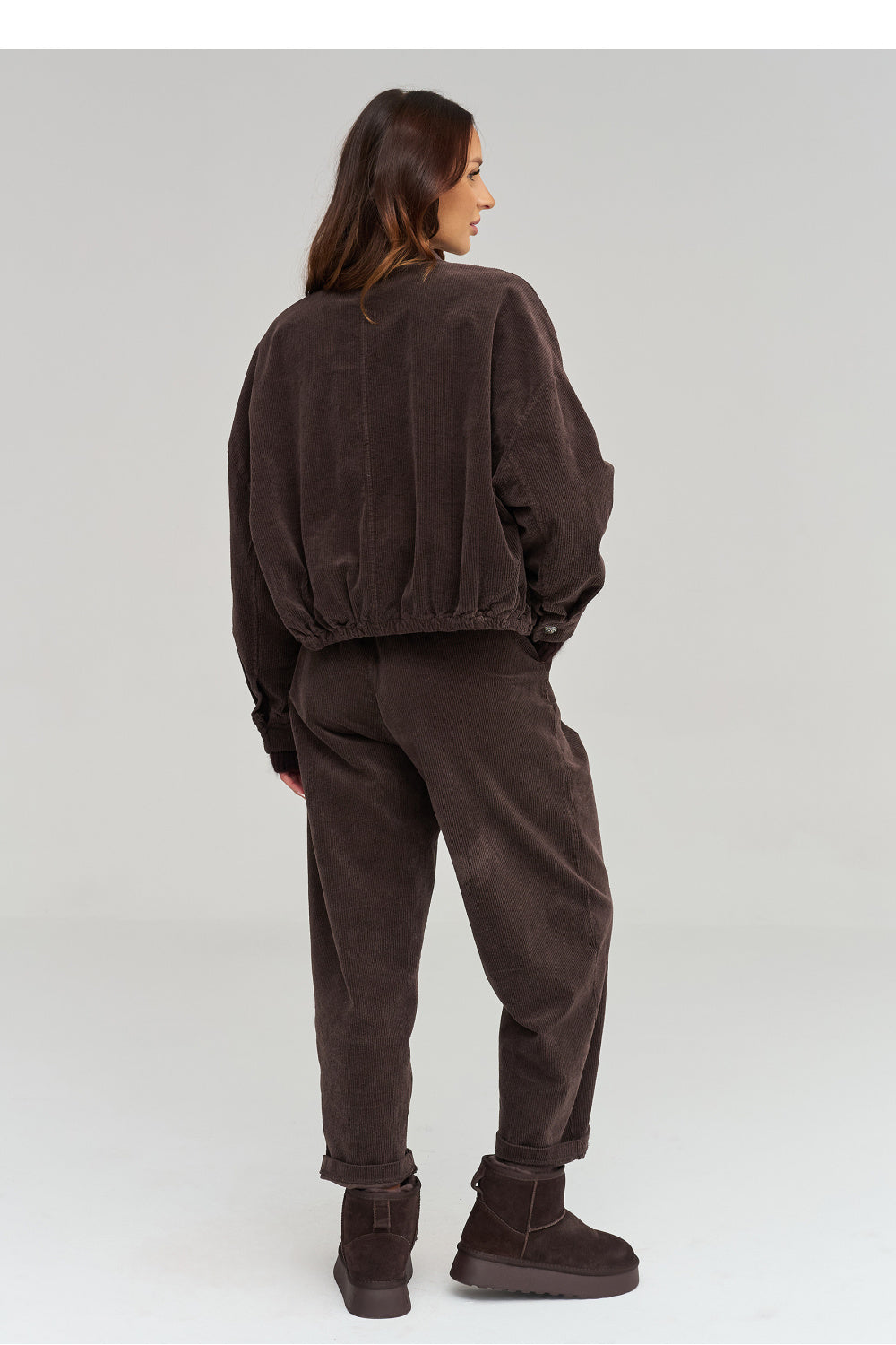 Brown corduroy coat