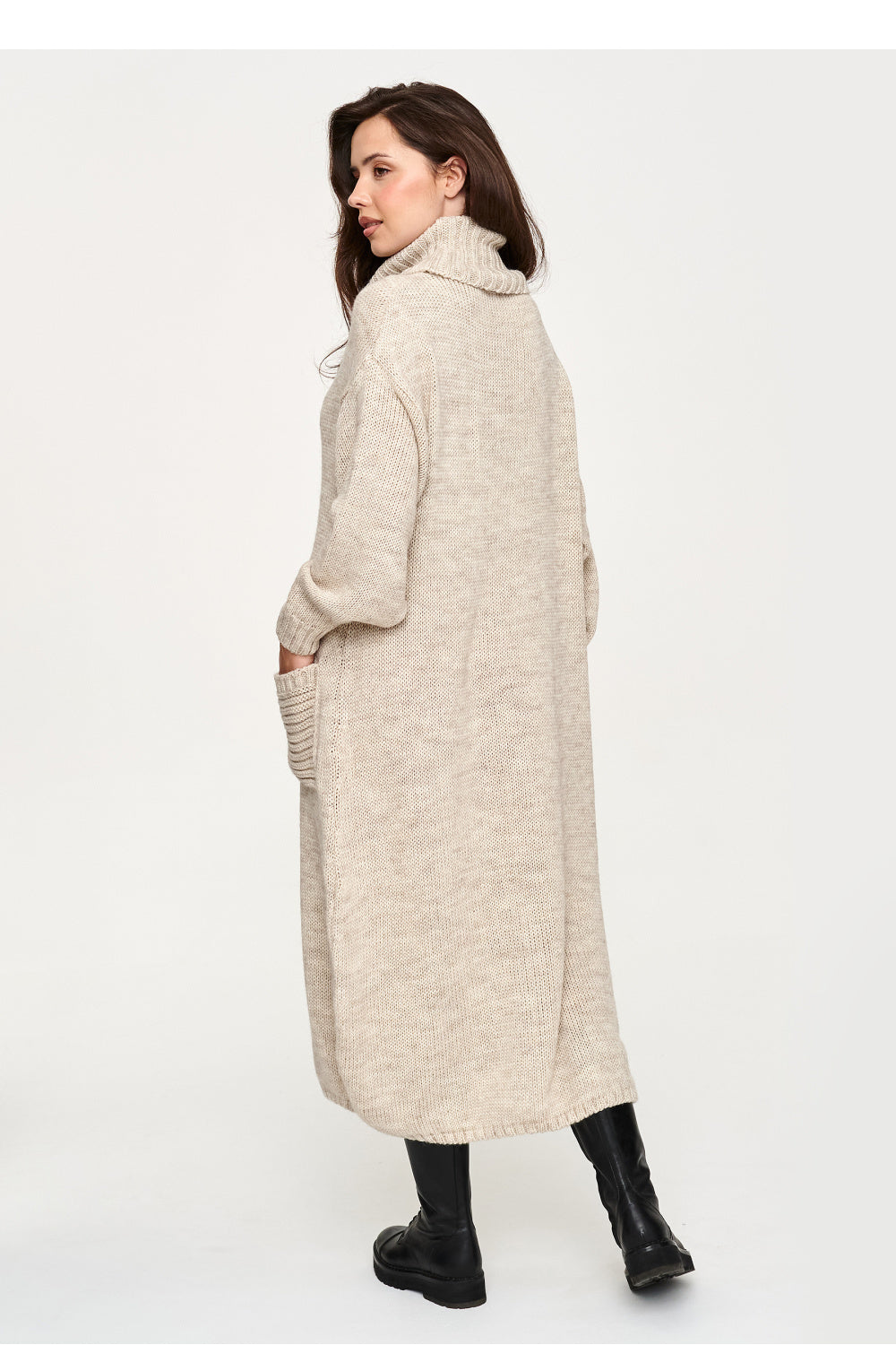 Beige oversized dress