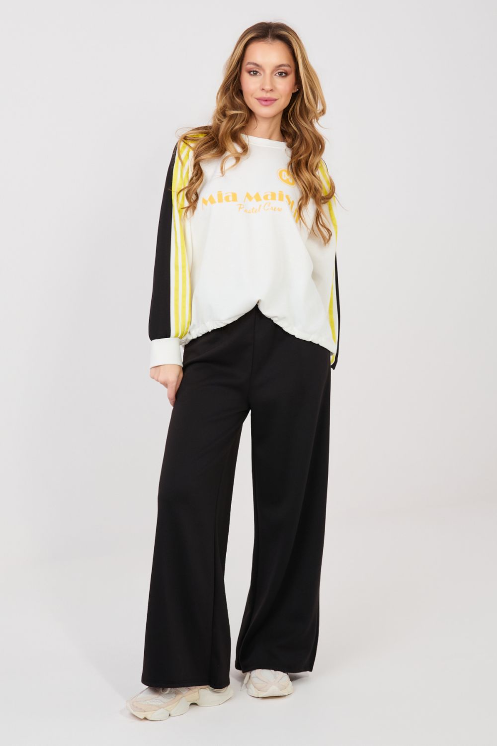 Beige casual trousers