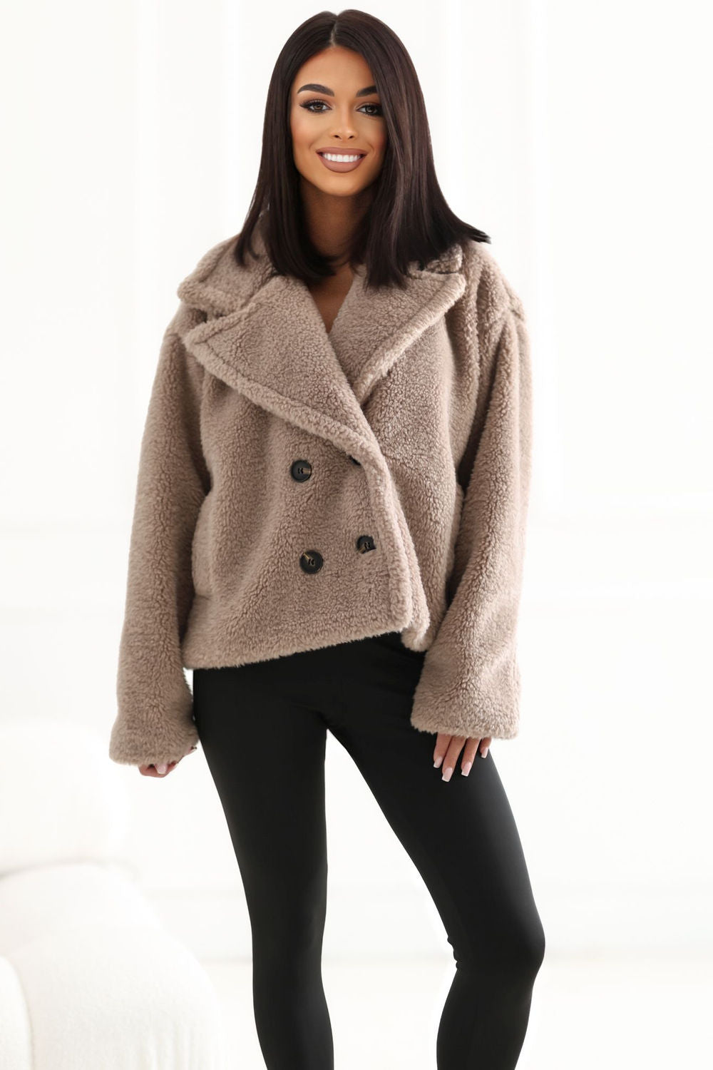 Faux fur coat