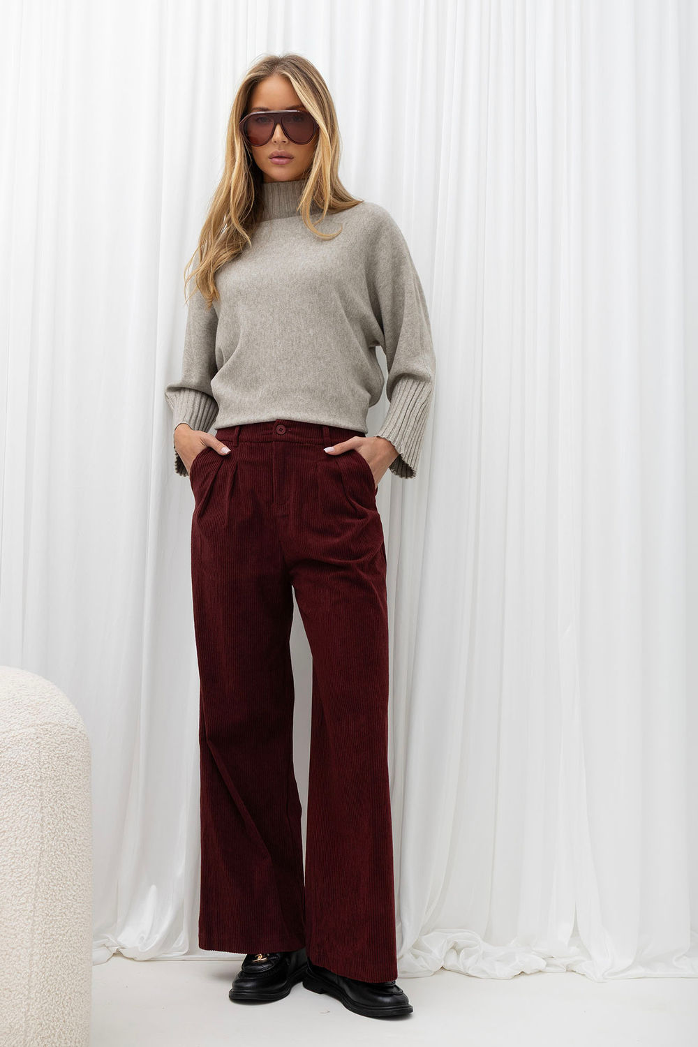 corduroy trousers Italy Moda