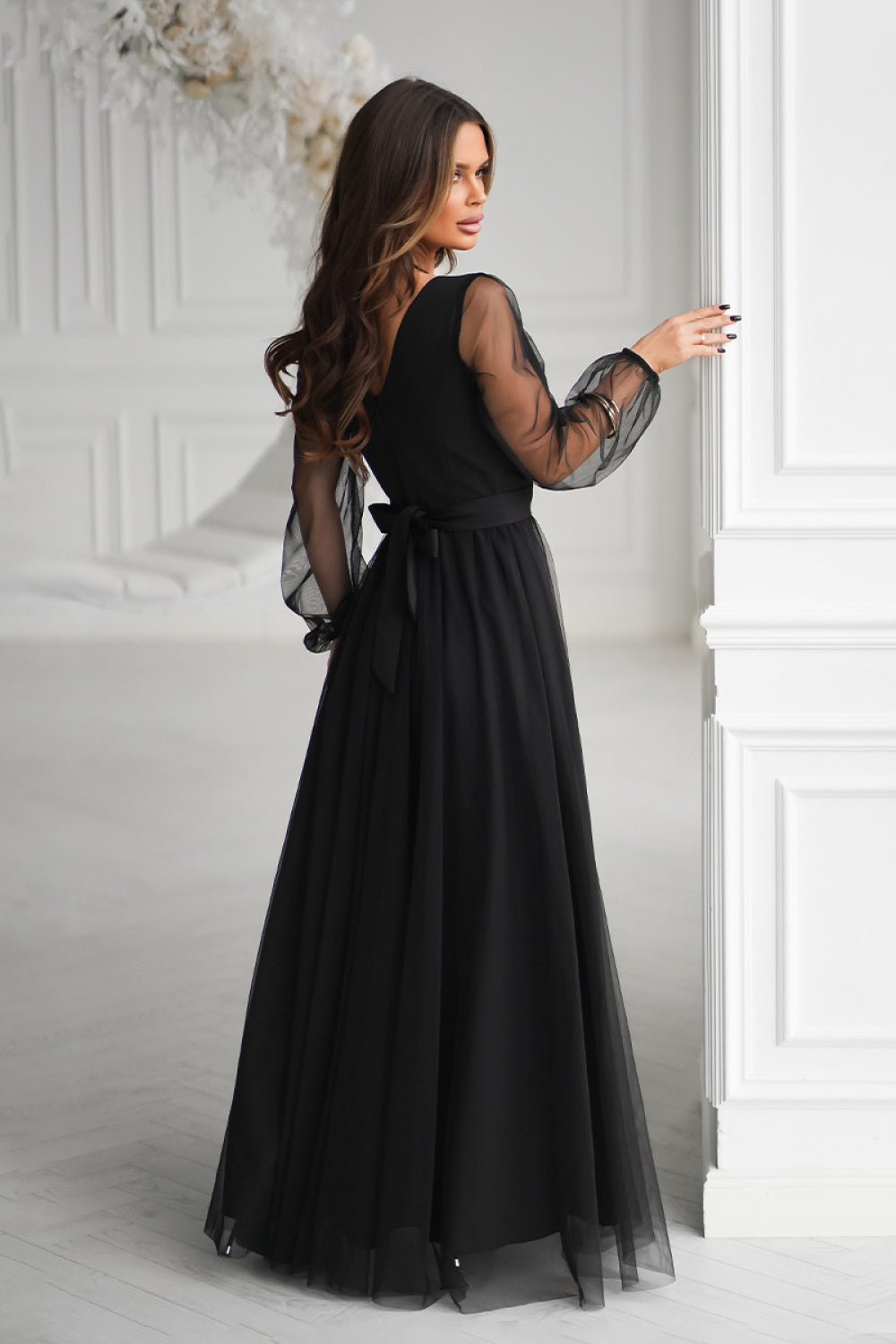 Long dress Bicotone