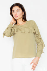 Ruffled blouse