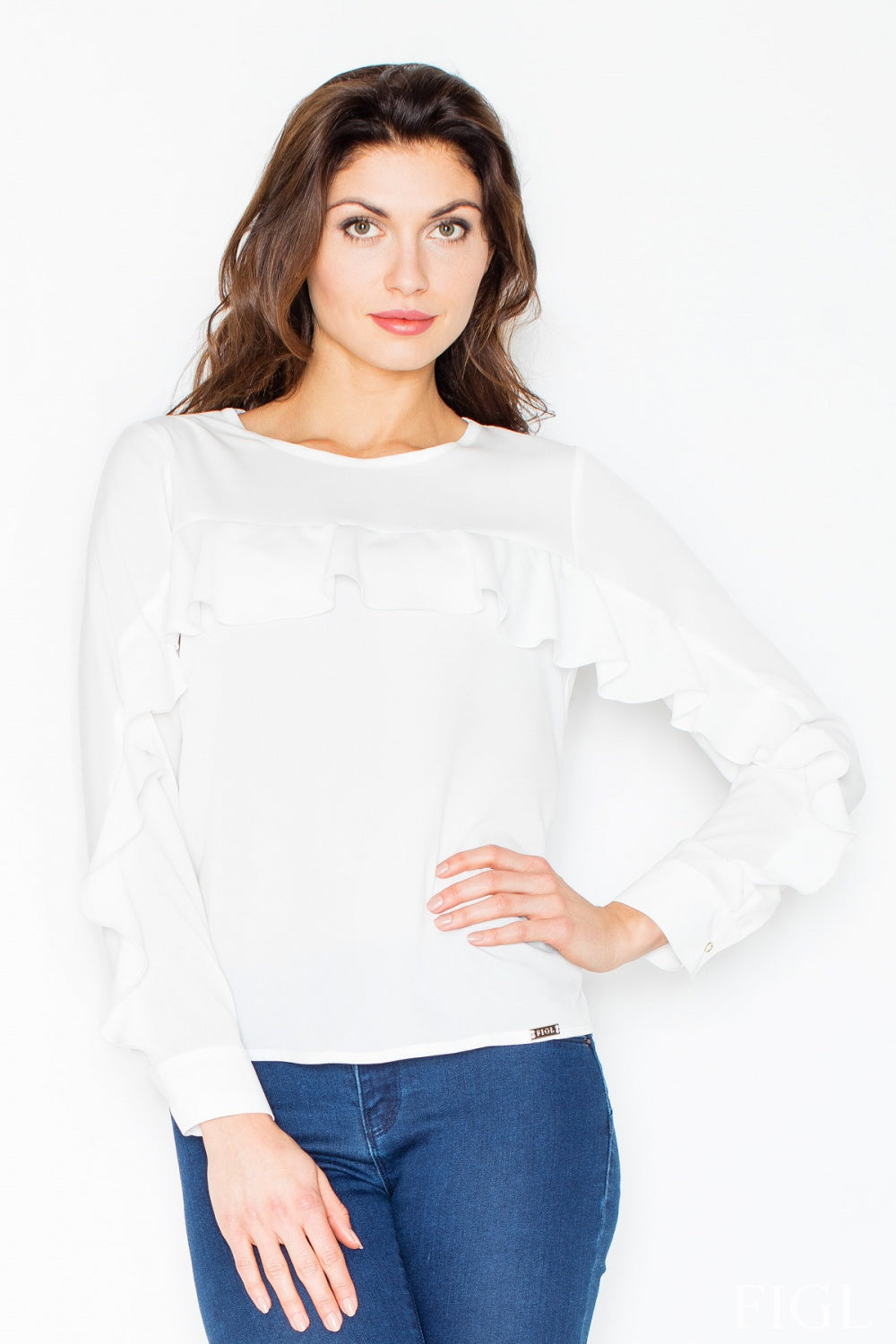 Ruffled blouse