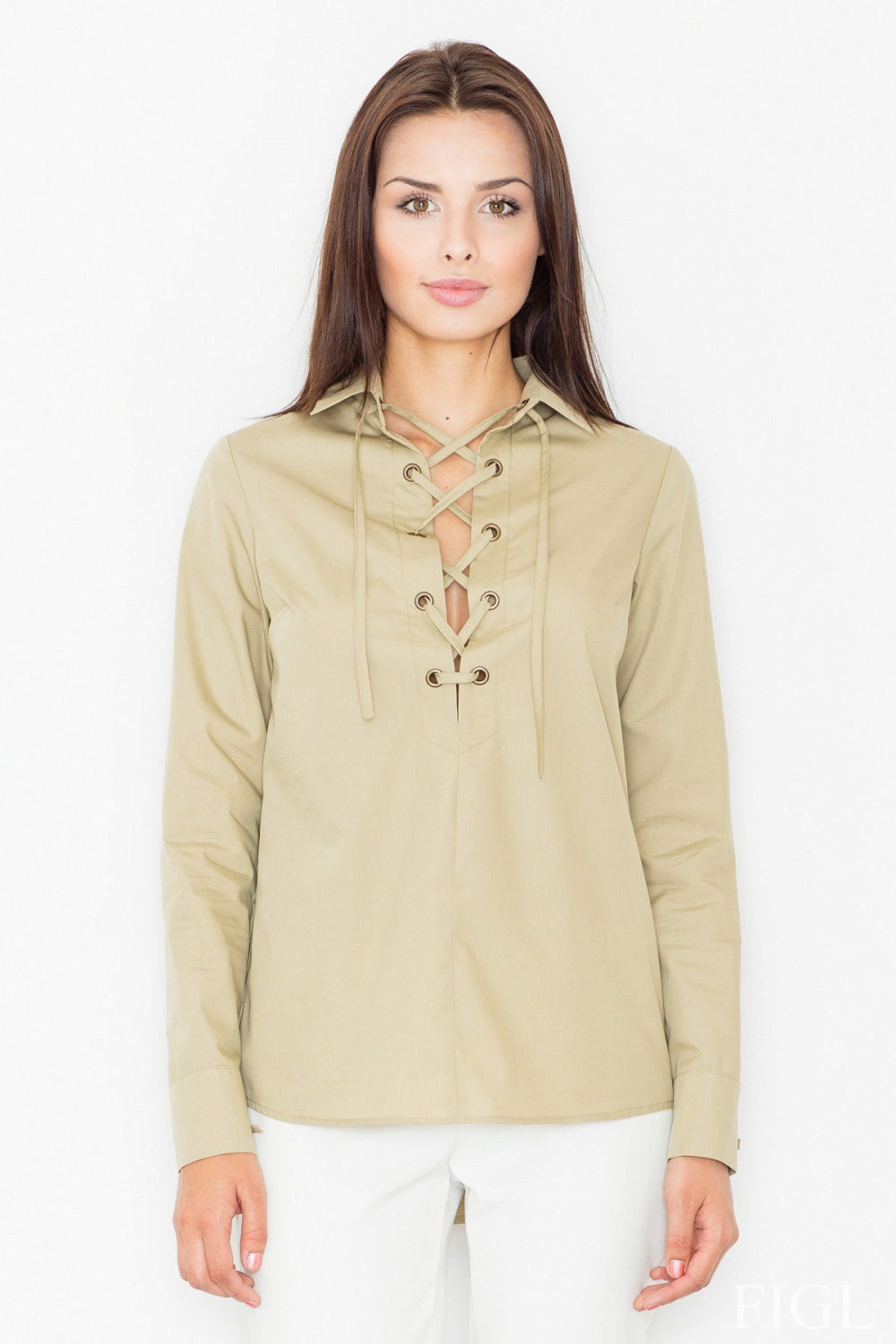 Long-sleeved blouse