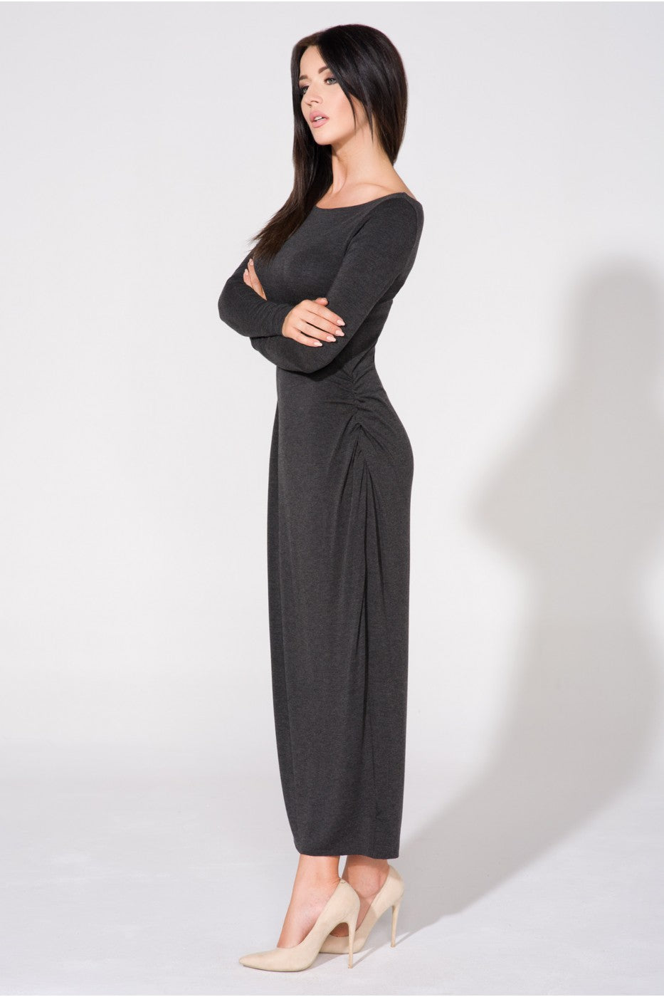 Knit evening dress