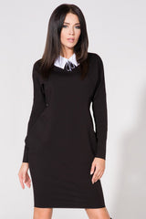 Raw-edge dress